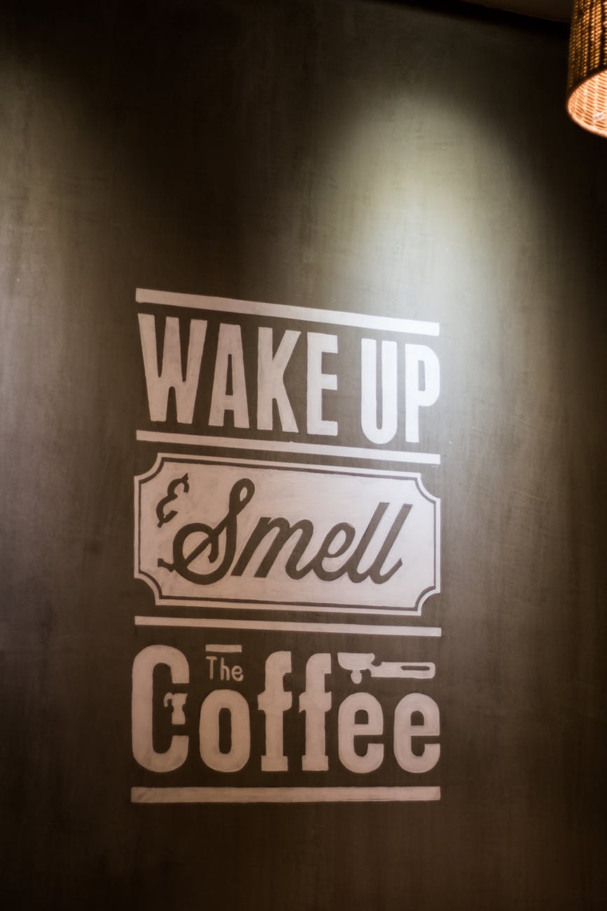wake up smell the coffee wall decoratio